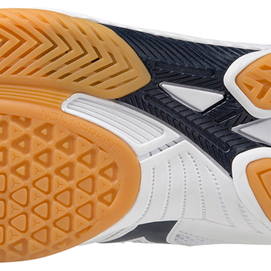 Mizuno WAVE DRIVE 9 White/dress blues/gold